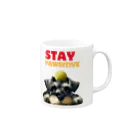 at_taroのSchnauzer Puppy with a tennis ball ‼ Mug :right side of the handle