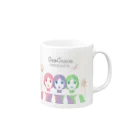 voicelibreのGeometric Silhouettes Mug :right side of the handle