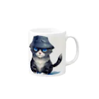 Fun_Qのバケハ猫 Mug :right side of the handle