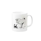 MatrixSphereのPaws vs Claws インクラインアート Mug :right side of the handle