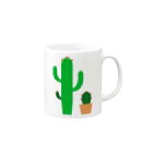 yellowgreenのサボテン　さぼてん Mug :right side of the handle