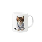 ネコネコ笑店 -Cat Goods Store-のDrねこ丸No1 Mug :right side of the handle