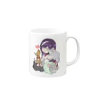 Chinchilla’ｓ（ちんちら～ず）の葉月なちゅえ＆ほわぷりちんちらーずコラボグッズ Mug :right side of the handle