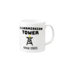 ダムダムのTRANSMISSION TOWER📣 Mug :right side of the handle