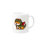 KENFUKUのしばいぬドラゴン Mug :right side of the handle