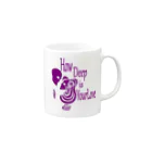 『NG （Niche・Gate）』ニッチゲート-- IN SUZURIのHow Deep Is Your Love(紫)  Mug :right side of the handle