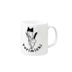 nekomataのYorimichi　マグカップ Mug :right side of the handle