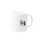 waniwanipanikuのワニ画家、ワニわん誕生 Mug :right side of the handle