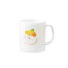 ほくほくろのお花の帽子を被ったことりさん Mug :right side of the handle