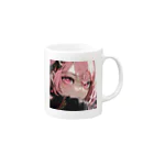 ぶーたんの黒服の女王 Mug :right side of the handle