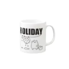 うさやの【HOLIDAY】ライオンさんの休日 Mug :right side of the handle