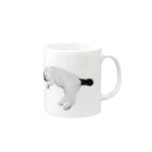 クリスタの尻尾が短い保護猫 たぬちゃん Mug :right side of the handle