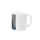 ねこあそびのねこのせなか Mug :right side of the handle