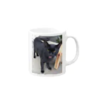 nightwalkerの黒ひょうぜッッ！ Mug :right side of the handle