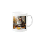 癒しの時間のかわいい三毛猫グッズ Mug :right side of the handle