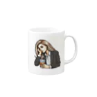 ETOWA_TOWAのDaydreaming Desk Diva Mug :right side of the handle