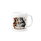 39キリリンの犬猿の仲 Mug :right side of the handle