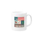 mgmのDecolonize. End Racism.（植民地主義と人種差別を終わらせよう） Mug :right side of the handle