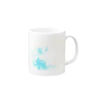 kumainchouのOgress 水色 Mug :right side of the handle