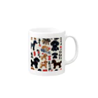 動物ショップのトイプードル Mug :right side of the handle