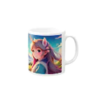 山田綾のユニコーンちゃん Mug :right side of the handle