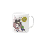 あいぼとっしゅのおばけ郵便局 猫谷（ねこた）🤙 Mug :right side of the handle