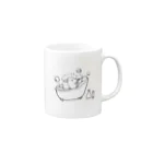 YURU YURU TIMEのハリネズミバスタイム Mug :right side of the handle