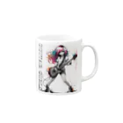 PALA's SHOP　cool、シュール、古風、和風、のGUITAR GIRLS1 Mug :right side of the handle