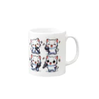 チェリモヤのねこコーラス 03 Mug :right side of the handle