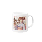 yukatagirlsのお祭り好きのＪＫ Mug :right side of the handle