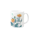 RetrowaveFlowerのRetrowaveFlower-ベニバナ- Mug :right side of the handle