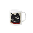 kk-welcomeの黒猫登場Ⅰ Mug :right side of the handle