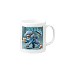 MsArtShopのESFJのトイプードル Mug :right side of the handle