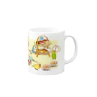 ことりスイーツのことりとお菓子のマグカップ Mug :right side of the handle