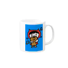 TOMpiの赤い服のねこりん Mug :right side of the handle