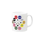 Tossy's colorの【忍び】忍び勢ぞろい Mug :right side of the handle