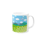 kimchinのテレビの<しばらくお待ちください>のテロップ画面 Mug :right side of the handle