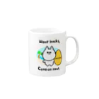 Momotamaのグッズ：サーファーねこ部長「Wave backs, Come on now.」 Mug :right side of the handle