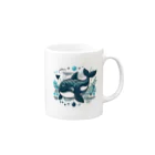 †魚虎†の魚虎クン Mug :right side of the handle