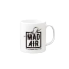 MAD AIR OFFICIALのBlack Logo B Mug :right side of the handle