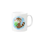 Heatfull_SOYOKAZEのシュワシュワでおいしい！レッサーパンダくん Mug :right side of the handle