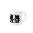 チェリモヤのねこコーラス 11 Mug :right side of the handle