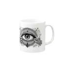 yuu_1204のSacred Geometry Eye Mug :right side of the handle