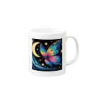 dora0の星空の蝶 Mug :right side of the handle