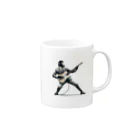 GORILLA_CLUBのギターゴリー Mug :right side of the handle