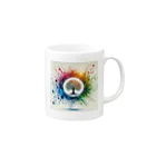 pyoromalの絵具が垂れちゃった・・・ Mug :right side of the handle