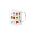 UTRオリジナルグッズのしゃべるものたち　甘いもの(大) Mug :right side of the handle