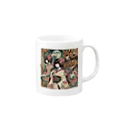 かるるんショップの少女と３つのしもべシリーズ Mug :right side of the handle