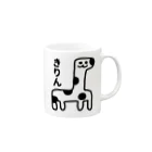 エナメルストア SUZURI店のきりん Mug :right side of the handle