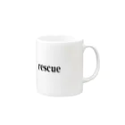 ましゅましゅのRESCUE（レスキュー）グッズ Mug :right side of the handle